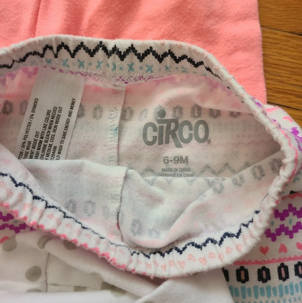 bundle baby girl 9m pants and hat